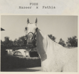 <b>Description: </b>Foze (Nazeer x Fathia) 1959 Hadbah Enzahiyah. Photo at Hamdan Stables<br/><b>Copyright: </b>Judith Forbis photo